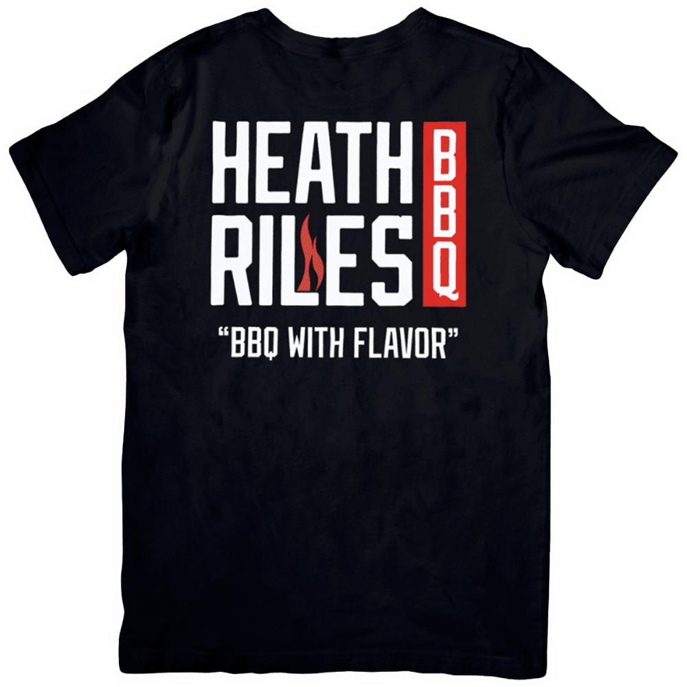 Heath Riles BBQ Stacked Logo T-Shirt - Back