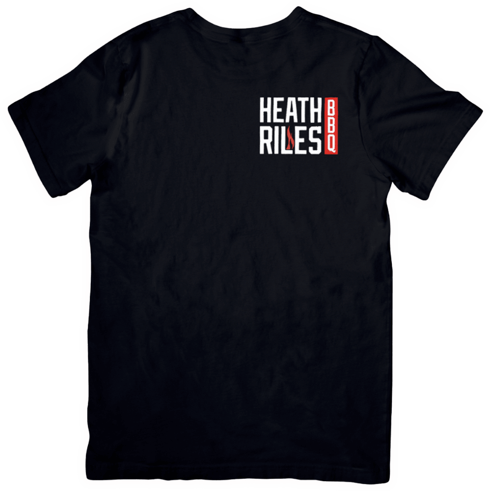 Heath Riles BBQ Stacked Logo T-Shirt - Front