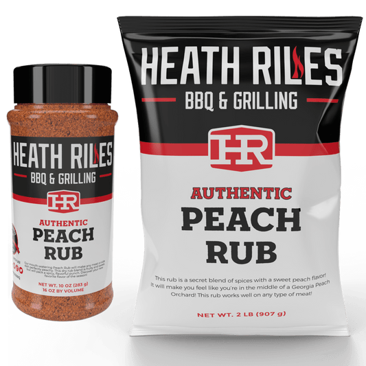 Peach Rub Shaker & 2 lb. Refill Bag Combo