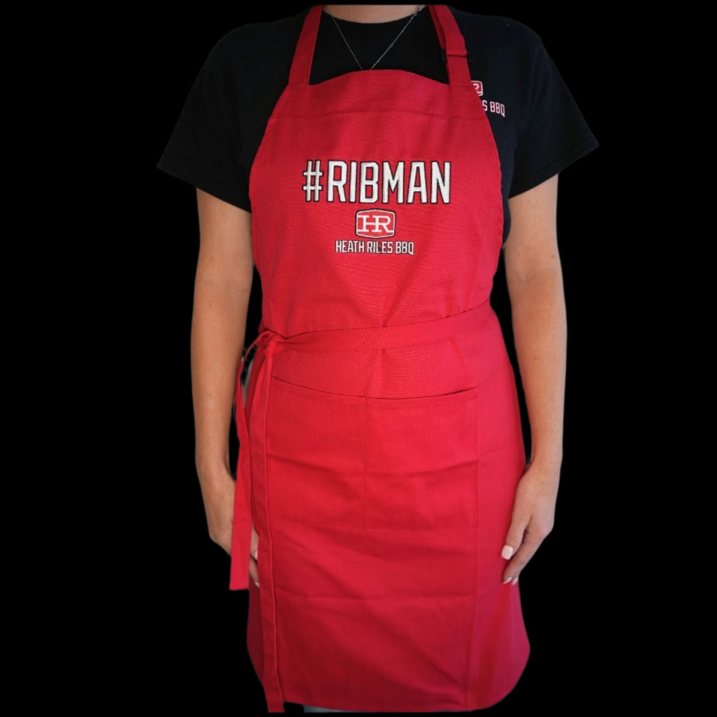 Heath Riles BBQ Embroidered Logo Apron - #RIBMAN