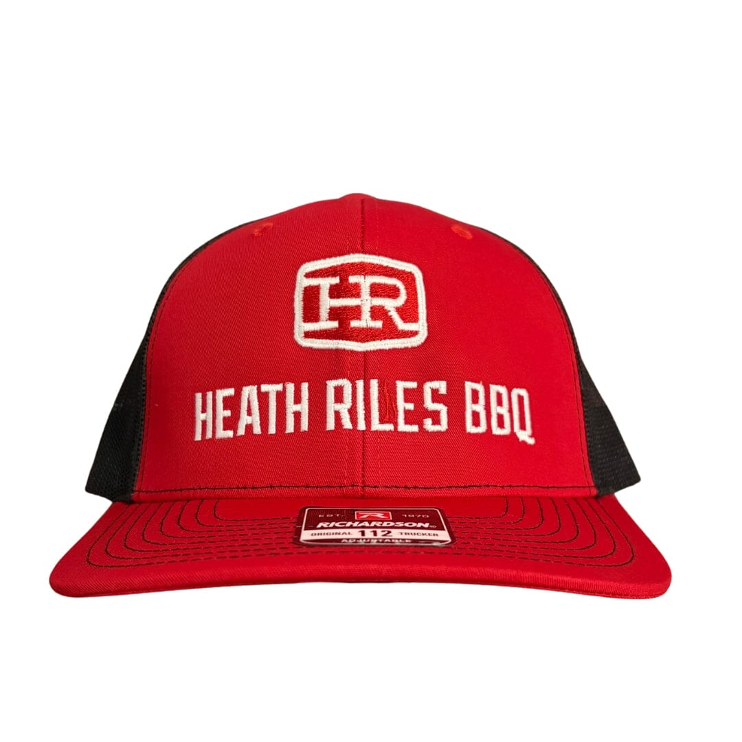 Heath Riles BBQ Trucker Hat, One Size Merchandise Heath Riles BBQ Red 