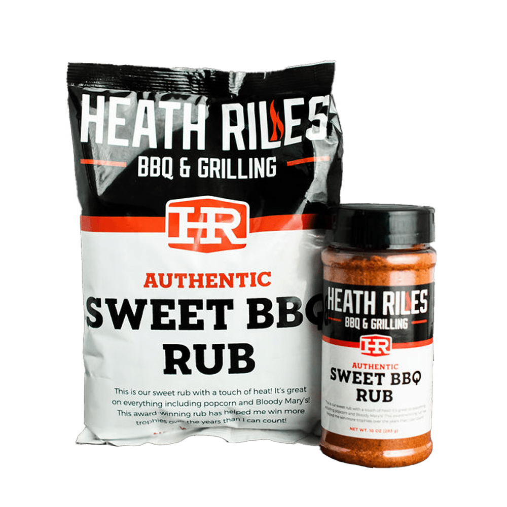 Sweet BBQ Rub Shaker & 2 lb. Refill Bag Combo Front