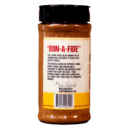 Malcom's Bonafide Chili Seasoning, 16 oz.