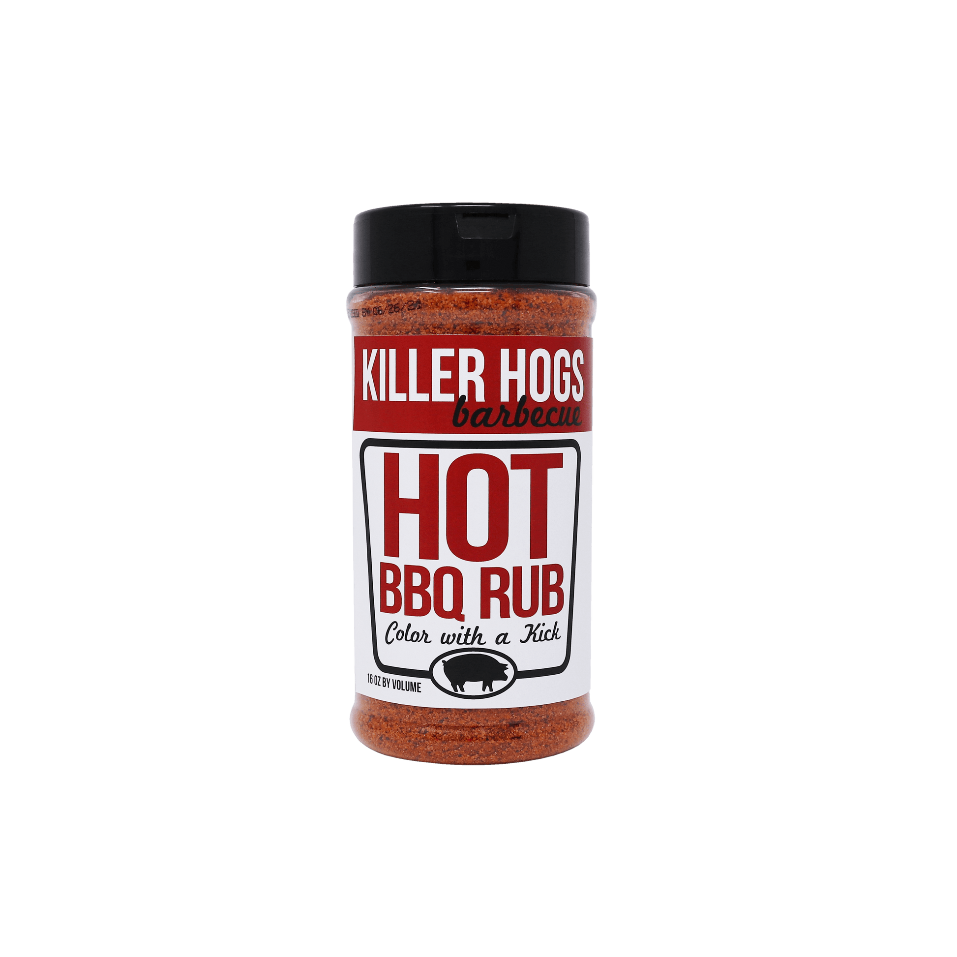 Killer Hogs Hot BBQ Rub, 16 oz. - Front