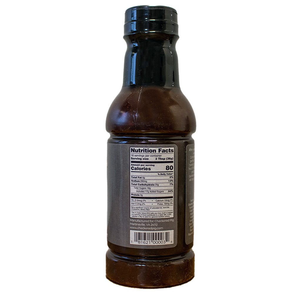 Checkered Pig Competition Sauce - Nutrition Facts